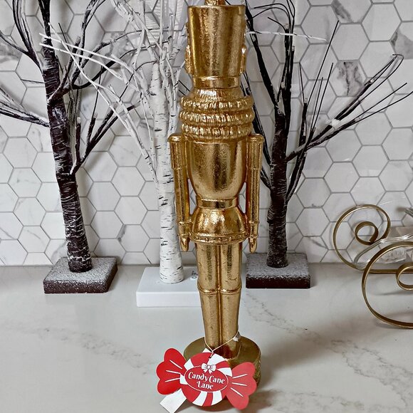 NEW! TALL 17" GOLD NUTCRACKER DECOR OH MY - Picture 3 of 6